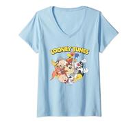 Womens Looney Tunes Group V-Neck T-Shirt