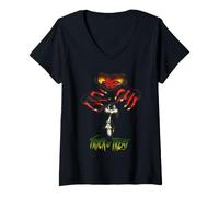 Women's Looney Tunes Halloween Trick or Treat Bugs Gossimer V-Neck T-Shirt