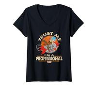 Women's Looney Tunes Wile E Coyote I'm A Professional V-Neck T-Shirt
