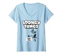 Women's Looney Tunes Wile E. Coyote The End V-Neck T-Shirt