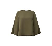 Womens Loose 3/4 Sleeve Wide Top with Round Neck COMMA Vert 32
