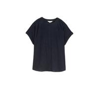 Women's Loose Dobby Fabric Blouse Tom Tailor Bleu 40