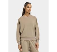 adidas Women's Soft Lux Loose Sweatshirt, Khaki Six, XL