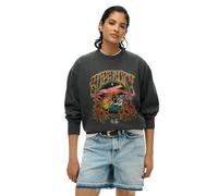 Women's loose-fitting sweatshirt Superdry Psych Surf Noir XS