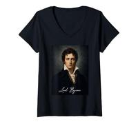 Women's Lord Byrion George Gordon Byron V-Neck T-Shirt