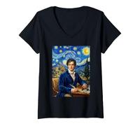 Women's Lord Byrion George Gordon Byron V-Neck T-Shirt
