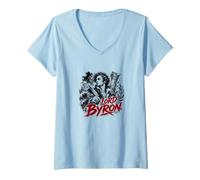 Women's Lord Byron Poet Literature Romantic Verse V-Neck T-Shirt