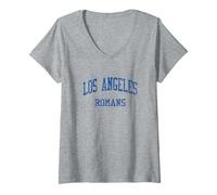 Women's Los Angeles High School HS Los Angeles CA Vintage Sports V-Neck T-Shirt