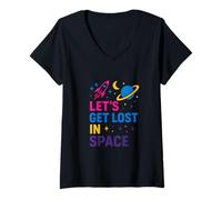 Womens Lost In Space Constellation Astronomy Men's V-Neck T-Shirt