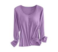 Womens Loungewear Top Cotton Long Sleeve Top Women White Cotton Pyjamas Nightwear Plus Size Pyjamas Sets Round Neck Soft Sleepwear Long Sleeve Pajama Top Round Neck Ladies Blouse