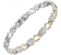Womens Love Heart Magnetic Therapy Ankle Bracelet For Arthritis Pain Relief