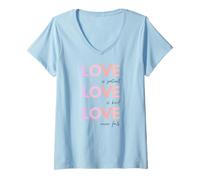 Women's Love is Patient, Love is Kind, Scripture V-Neck T-Shirt