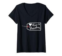 Womens Love is Priceless Valentines Day Engagement Honeymoon V-Neck T-Shirt