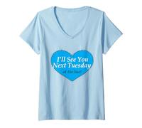 Womens Lovely I'll See You Next Tuesday at The Bar Women V-Neck T-Shirt