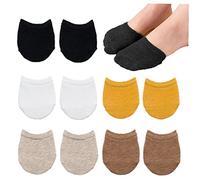 Women's Low Cut Socks 5 Pairs Invisible No Show Toe Cover Half Socks Invisible Cotton Toe Cover Toe Topper Liner