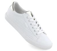 Women's low-top sneakers, openwork, eco-leather, white, Big Star TT274020