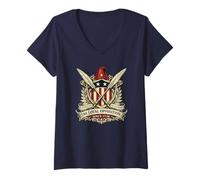 Women's Loyal Opposition Since 1776 Liberty Cap Shield Crest V-Neck T-Shirt