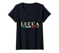 Womens Lucca Italy V-Neck T-Shirt