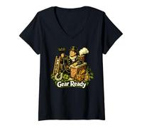 Women's Lucky Chimney Sweep Pride V-Neck T-Shirt