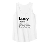 Womens Lucy Like A Normal Girl Only Cooler Queen First Name Tank Top