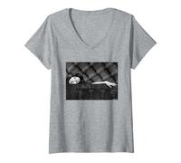 Womens Lucy Liu Kill Bill Charlie's Angels Actor by Michael Grecco V-Neck T-Shirt