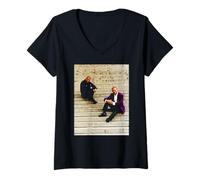 Womens Luke & Matt Goss Bros in Paris Changing Faces 1991 V-Neck T-Shirt