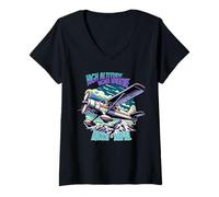Womens Lukla Nepal Airport High Altitude Higher Adventure Everest V-Neck T-Shirt