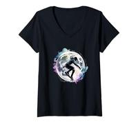 Women's Lunar Kickflip V-Neck T-Shirt