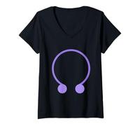Womens Lunar Nodes Rahu Ketu - Planet Vedic Astrology Zodiac V-Neck T-Shirt