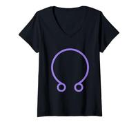 Womens Lunar Nodes Rahu Ketu - Planet Vedic Astrology Zodiac V-Neck T-Shirt
