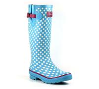 Lunar Womens Polka Dot Wellington 5 UK Pale Blue