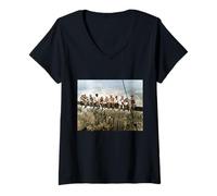 Womens Lunch Atop a Skyscraper New York Ironworkers Photograph V-Neck T-Shirt