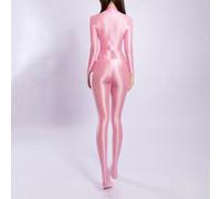 Women's Lustrous Elastic Jumpsuit with Body Mapping Fit for Stability and Fluid Motion in Any Activity (XL Pink)