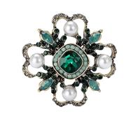 Womens Luxury Rhinestone Baroque Vintage Brooch Pin En84079