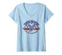 Womens Lynyrd Skynyrd Classic Eagle Vintage Southern Rock Vibes V-Neck T-Shirt