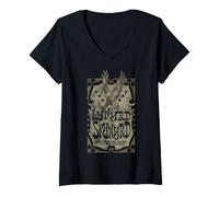 Womens Lynyrd Skynyrd Eagle Poster Vintage LA Concert Rock Gifts V-Neck T-Shirt
