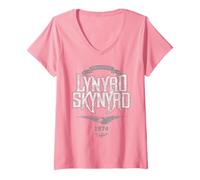 Womens Lynyrd Skynyrd Retro Freebird Logo 1974 Southern 70s Gifts V-Neck T-Shirt