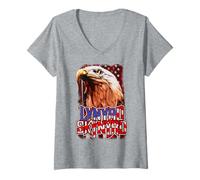 Womens Lynyrd Skynyrd Southern Rock Eagle Logo 70s Vintage Gifts V-Neck T-Shirt