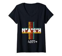 Womens M.A.S.H 4077th Vintage V-Neck T-Shirt