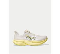 Women's Mach 6 Running Shoes - White/Neon Hoka Citrus - Size: UK 8