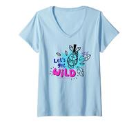 Women's Madagascar Let's Get Wild Marty Vivid Adventure V-Neck T-Shirt