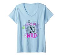 Women's Madagascar Let's Get Wild Zoo Adventure V-Neck T-Shirt