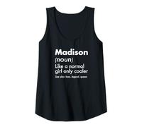 Womens Madison Like A Normal Girl Only Cooler Queen First Name Tank Top