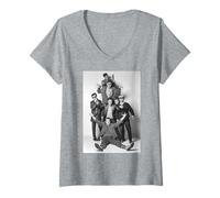 Womens Madness Suggs Band Baggy Trousers by Allan Ballard V-Neck T-Shirt