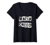 Women's Mafia Creed V-Neck T-Shirt