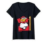 Womens Magic Pockets Retro Video Game The Bitmap Kid V-Neck T-Shirt