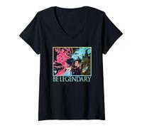 Womens Magic: The Gathering Be Legendary Group Portrait V-Neck T-Shirt