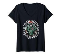 Womens Magic: The Gathering Christmas Tis The Season to Play Magic V-Neck T-Shirt