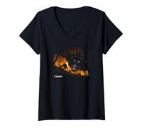 Womens Magic: The Gathering Werewolves in The Dark Forest Portrait V-Neck T-Shirt