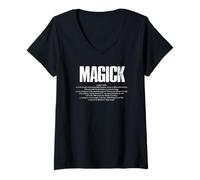 Womens Magick - Definition, Philosophical Occult Meaning V-Neck T-Shirt